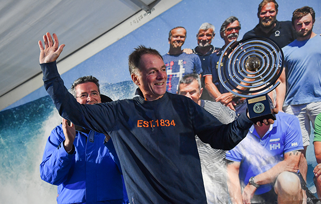 Tapio Lehtinen received the McIntyre Adventure Spirit of GGR Trophy. Credit: Christophe Favreau/PPL/GGR
