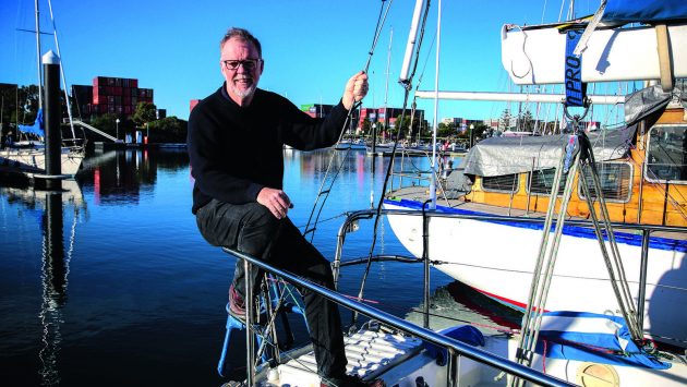 Mark Sinclair describes himself as a conservative sailor and prefers heaving-to in heavy weather. Photo Credit: Mark Sinclair/GGR/PPL