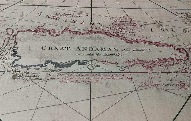 Old Imray chart of the Andaman Islands