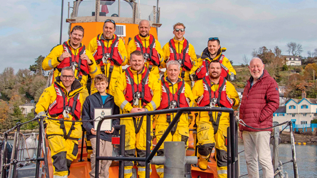 Fowey RNLI commended Henry’s brave actions.